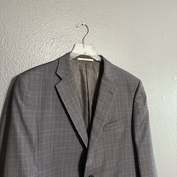 Burberry London Plaid Sports Coat 100% Wool Size 44